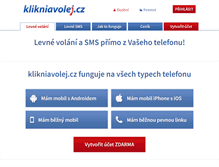 Tablet Screenshot of klikniavolej.cz